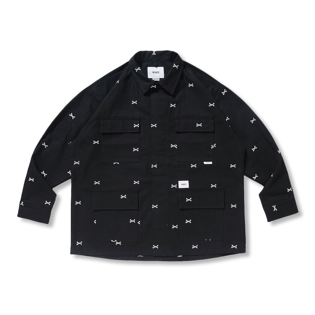 WTAPS 22SS JUNGLE 01 / LS / COTTON. OXFORD. TEXTILE 滿版 襯衫 骨頭