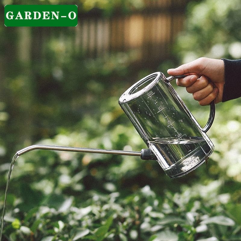 園藝灑水壺多肉澆水壺塑膠澆花器家用長嘴園藝不鏽鋼彎嘴淋水養花工具