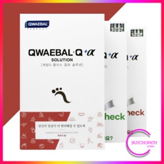 Qwaebal Q+a 足墊 30 張 / 運動員足部疲勞足部異味去除劑去角質 / 遠紅外線抗菌除臭足部護理