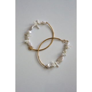 Coral Pearl 14K Gold Filled Bracelet - 珊瑚巴洛克珍珠美製注金手鍊