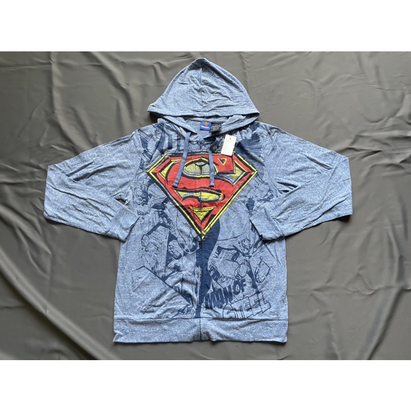 全新官方超人Superman薄連帽外套 SZ S台中可面交