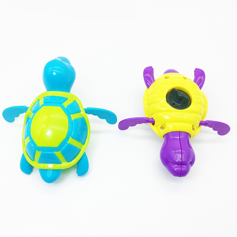 寶寶嬰兒洗澡水中烏龜 兒童戲水玩具 小烏龜上鍊發條玩具 游泳池水上玩具