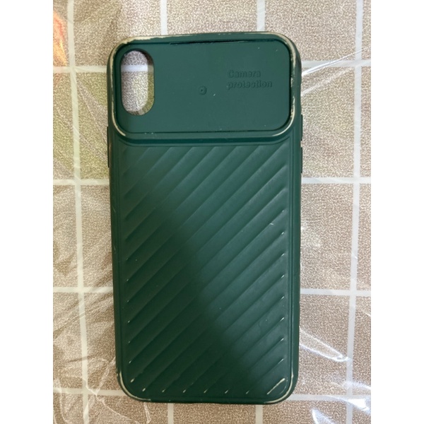 二手－現貨－iphone XR－綠色手機殼－深綠色手機殼－墨綠色手機殼－素面手機殼－綠色條紋手機殼－保護殼
