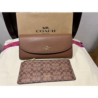 全新正品COACH子母皮夾