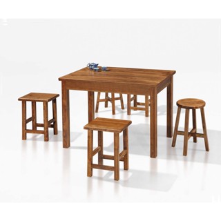 【宏興HOME BRISK】手工染色實木2x4尺餐桌《JZ新品23》