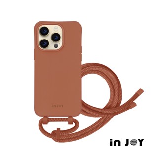 INJOY｜iPhone 14/13/12/SE3 可拆式 Urban Basic 摩卡棕 背繩防摔手機殼