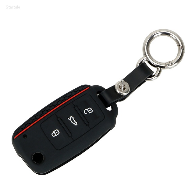 VOLKSWAGEN 大眾大眾 Polo Bora Tiguan 汽車鑰匙保護套汽車配件替換汽車鑰匙殼外殼