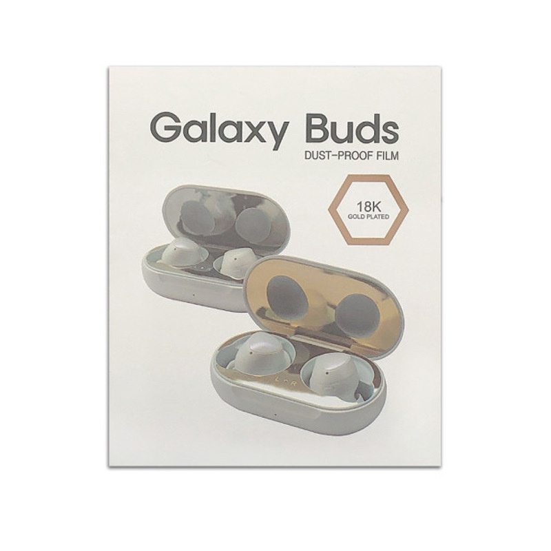 支援Samsung Galaxy Buds耳機金屬電鍍彩色貼紙 三星藍牙耳機防塵保護貼片