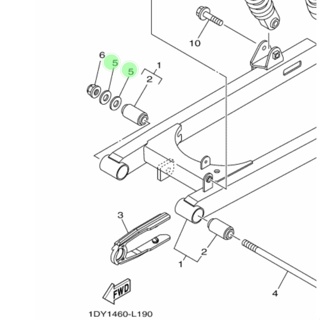 山葉 Yamaha JUPITER Z1 FI 擺臂軸螺母注塑環原裝 YAMAHA