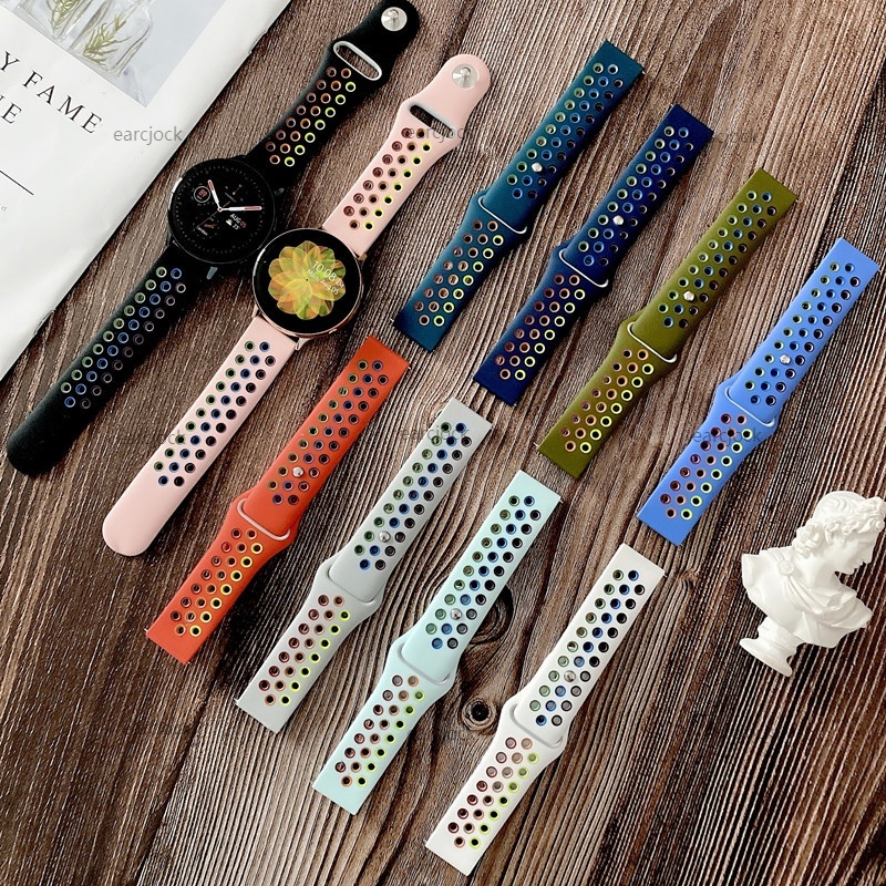 22mm 彩虹硅膠表帶 小米手錶運動版color Mi Watch S1/S1 Active/S1 pro 耐克款錶帶