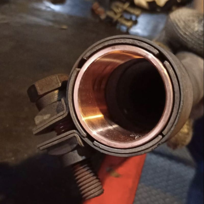 【二代 加長～紅銅襯套】Vespa GTV GTS HPE GT 原廠 排氣管 上段 墊片 缸頭 石墨襯套 ～紅銅襯套