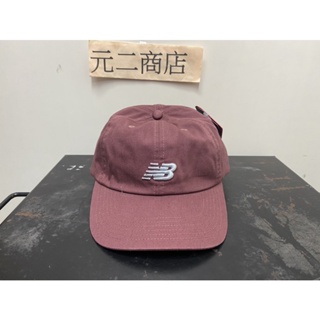 （元二商店）New Balance 棒調球帽Logo Baseball Cap老帽 帽圍可調 棗紅LAH91014WAD