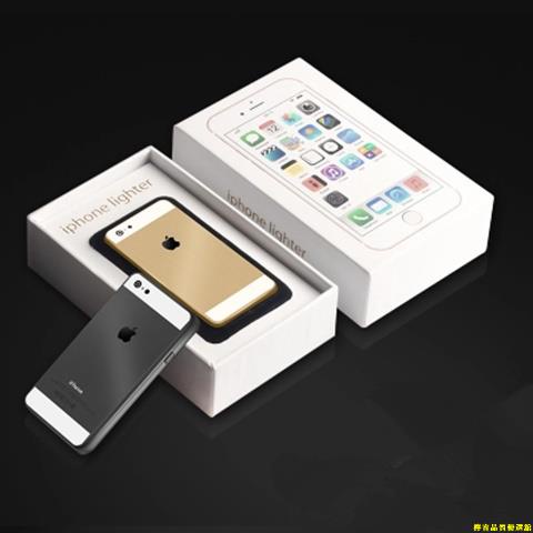 【蝦皮最低價】iPhone蘋果打火機超薄充電usb電子點煙器創意個性充電打火機