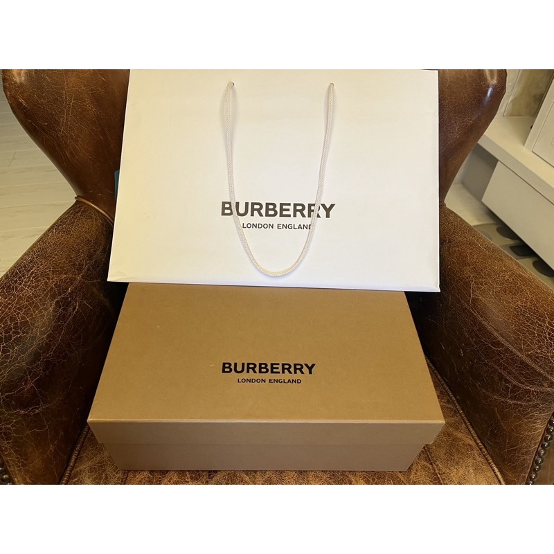 Burberry 鞋盒 紙盒 禮物 紙袋 一組 名牌精品盒 正品