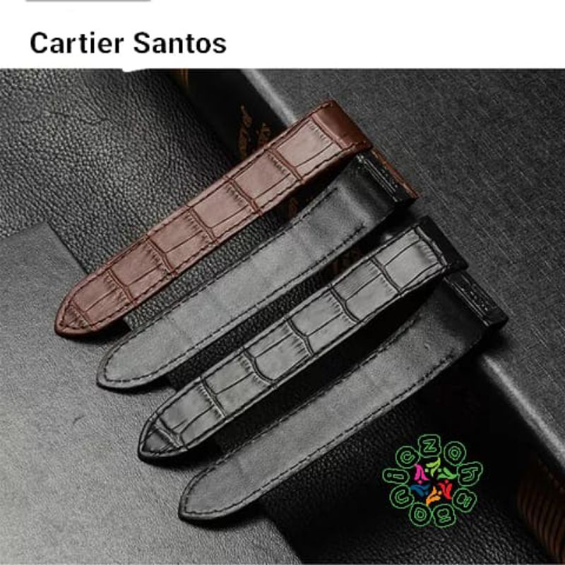 卡地亞 Cartier Santos 高品質皮革錶帶