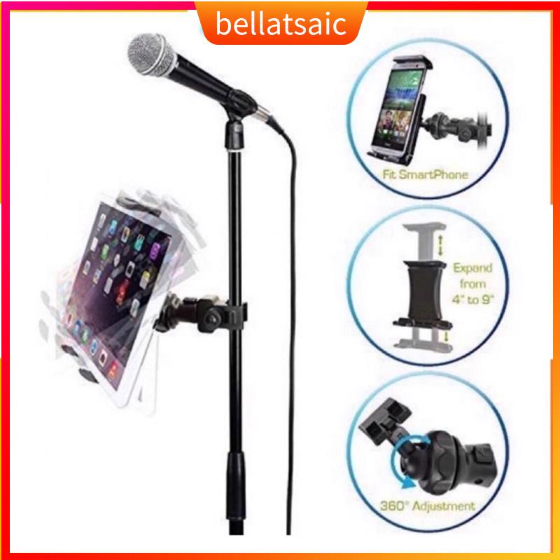 Webcast Tablet Phone Holder With Microphone Karaoke Bracket