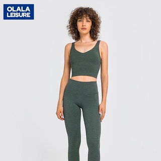 Olala 新款內衣防震瑜伽內衣U型美背背心式運動健身上衣 S2054 ST