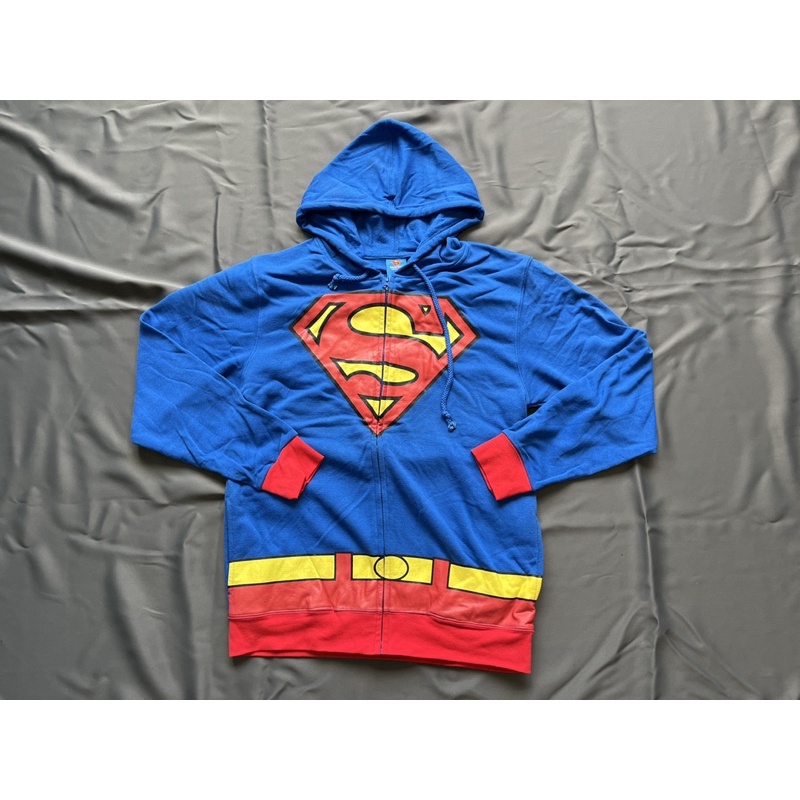 全新DC超人Superman Customed連帽外套  SZ L台中可面交喔喔