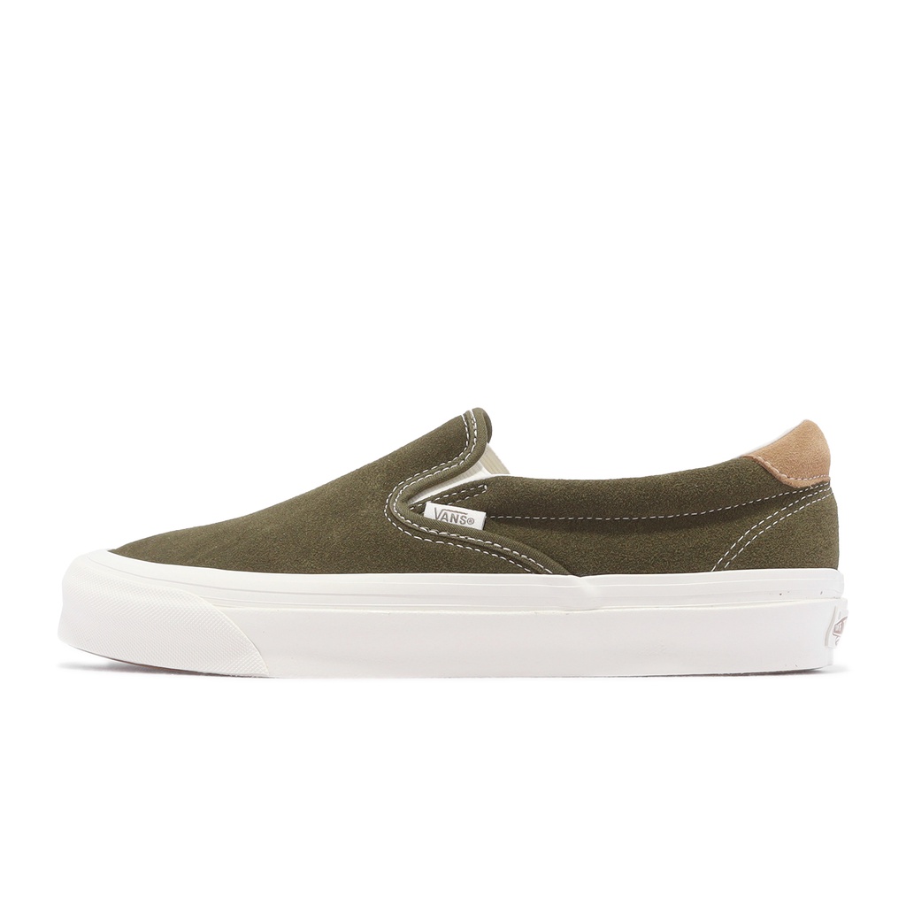 Vans 休閒鞋 OG Slip-On 59 LX Vault 橄欖綠 懶人鞋 男女鞋 ACS VN0007QEOLV