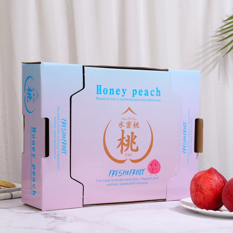 【客製化】【水果禮盒包裝】高檔 桃子包裝盒 水蜜桃通用禮品盒 桃子12粒裝水果盒子紙箱