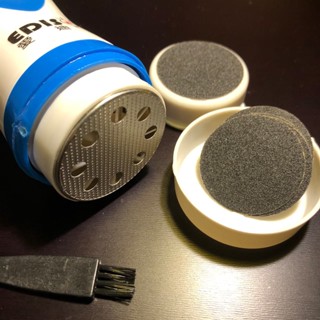 [二手] EDISON 愛迪生 電動磨腳皮機 去角質機 1機2頭 S0320-D 可水洗 電池驅動