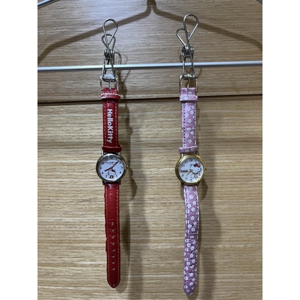 二手日本製Hello Kitty指針式手錶