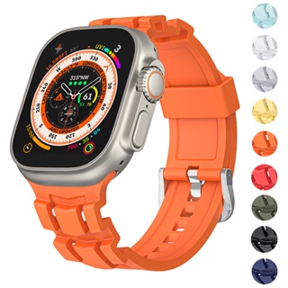 適用於 Apple Watch 8 7 6 5 4 3 蘋果矽膠錶帶 矽膠錶帶 Ultra 38 40 41 42 49