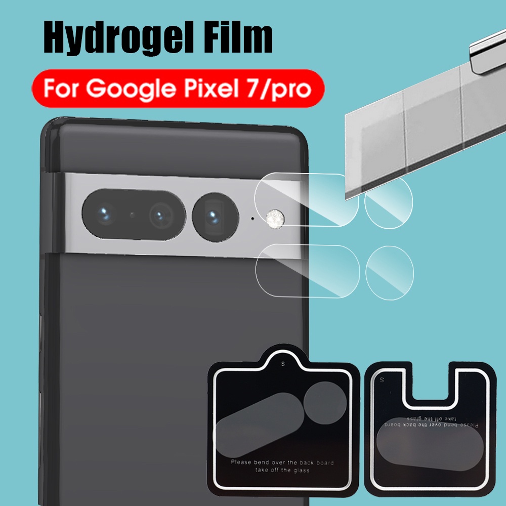 非玻璃軟水凝膠 TPU 相機鏡頭保護膜防刮高清透明相機鏡頭保護膜全覆蓋適用於 Google Pixel 7/7 Pro