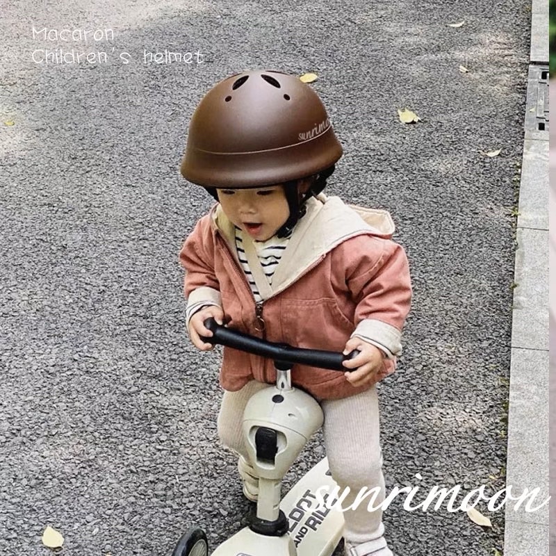 YOMA 嚴選🌾日系寶寶頭盔🪖 sunrimoon🪖兒童頭盔 1-4歲滑板平衡車護具 寶寶防摔安全帽