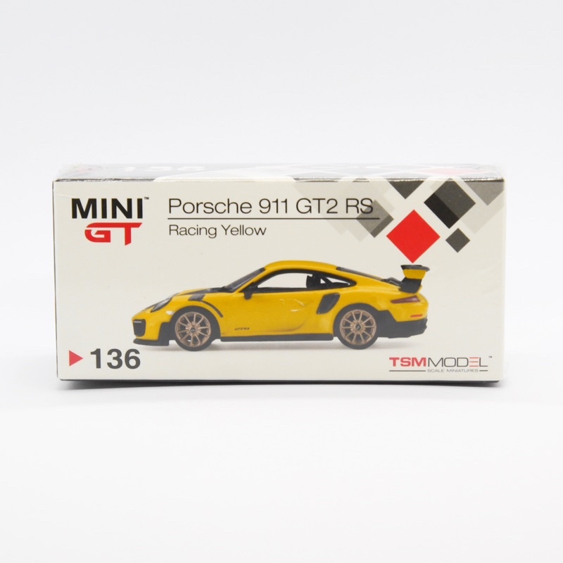 全新未拆 Mini GT Porsche 911 GT2 RS 黃色 1/64 絕版 #136 991 MiniGT