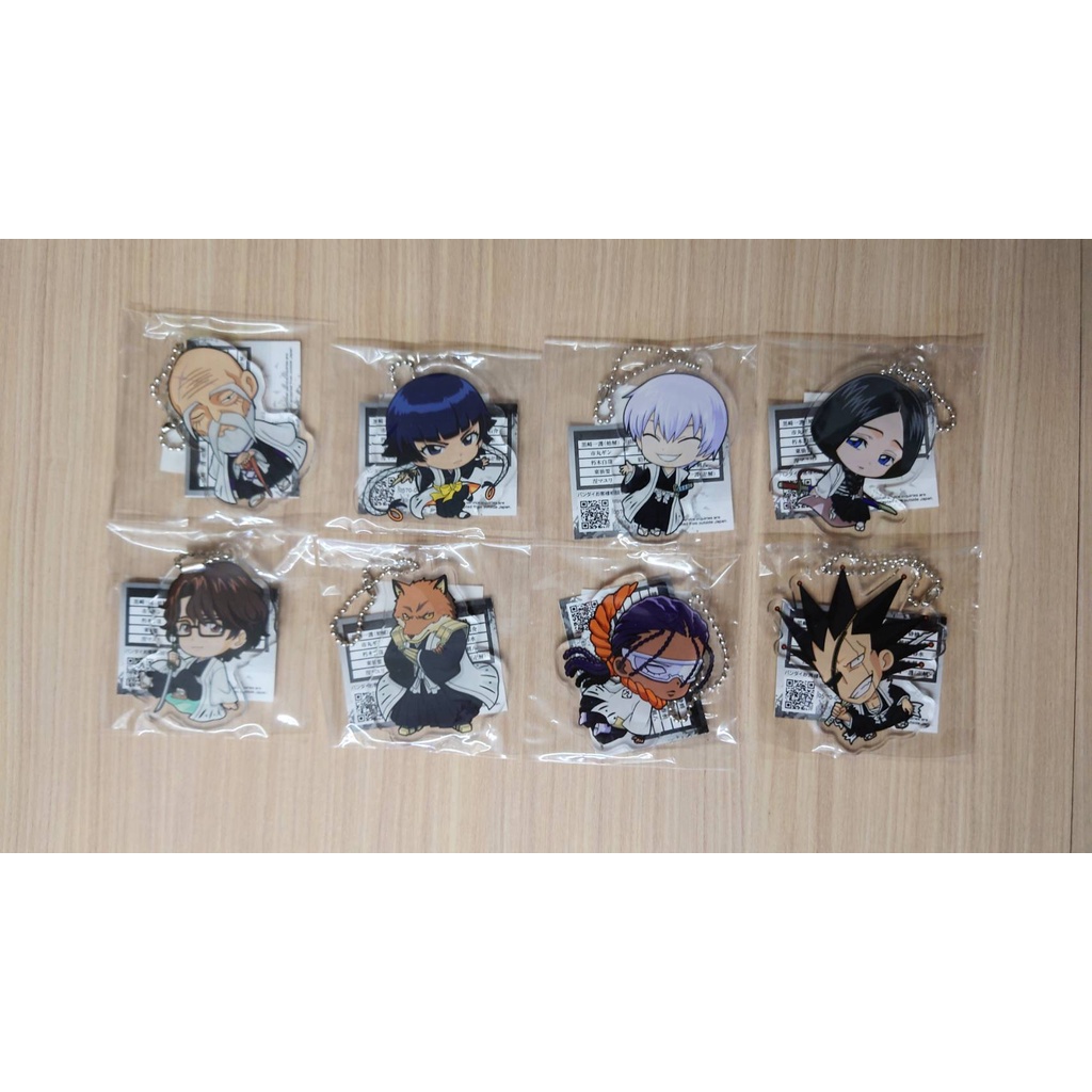 死神 BLEACH 日版 扭蛋吊飾 總隊長 碎蜂 銀 卯之花 藍染 狛村 東仙 劍八