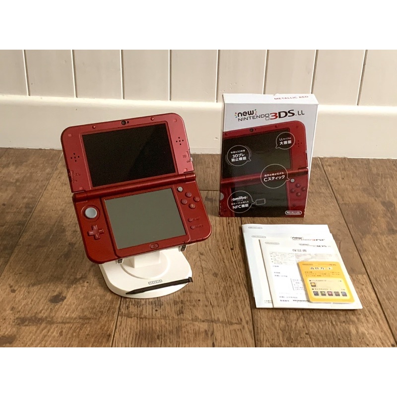 玩界村｜New 3DSLL 主機 B9S 破解 改機 11.16官方系統 32G 紅 日規 3DS LL N3DSLL