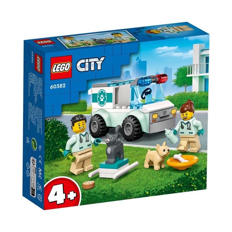 Home&amp;brick LEGO 60382 獸醫廂型車救援 City