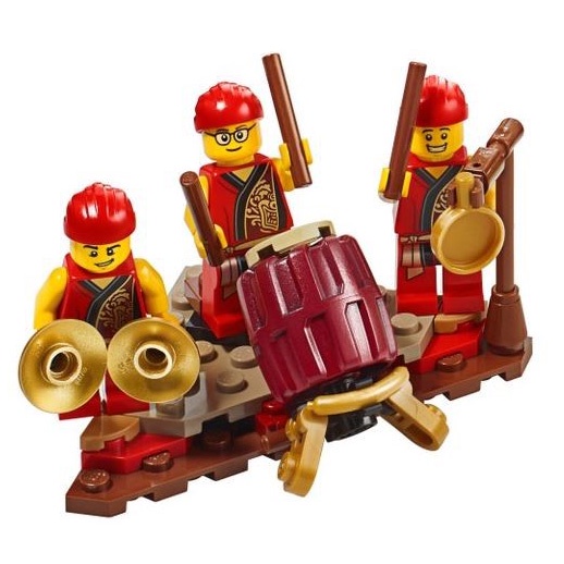 LEGO 80104 拆售 敲鑼打鼓三人組(含圖片裡的場景)