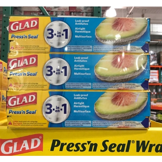 好市 Glad Press’n Seal 強力保鮮膜 3入(拆售) #350086