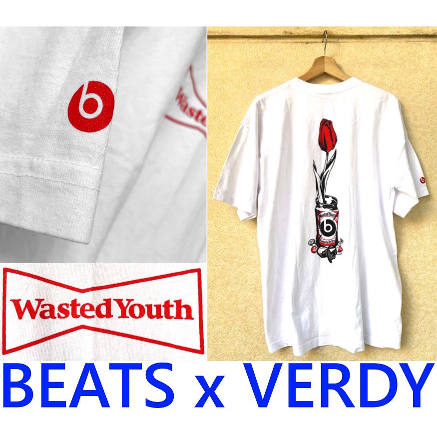 BLACK全新BEATS x VERDY專業耳機品牌WASTED YOUTH鬱金香罐頭花短T