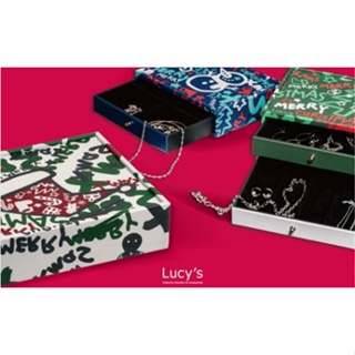 Lucy’s 抽屜飾品盒 珠寶盒~聖誕限量版 禮物 可愛 實用 收納 白 / 藍