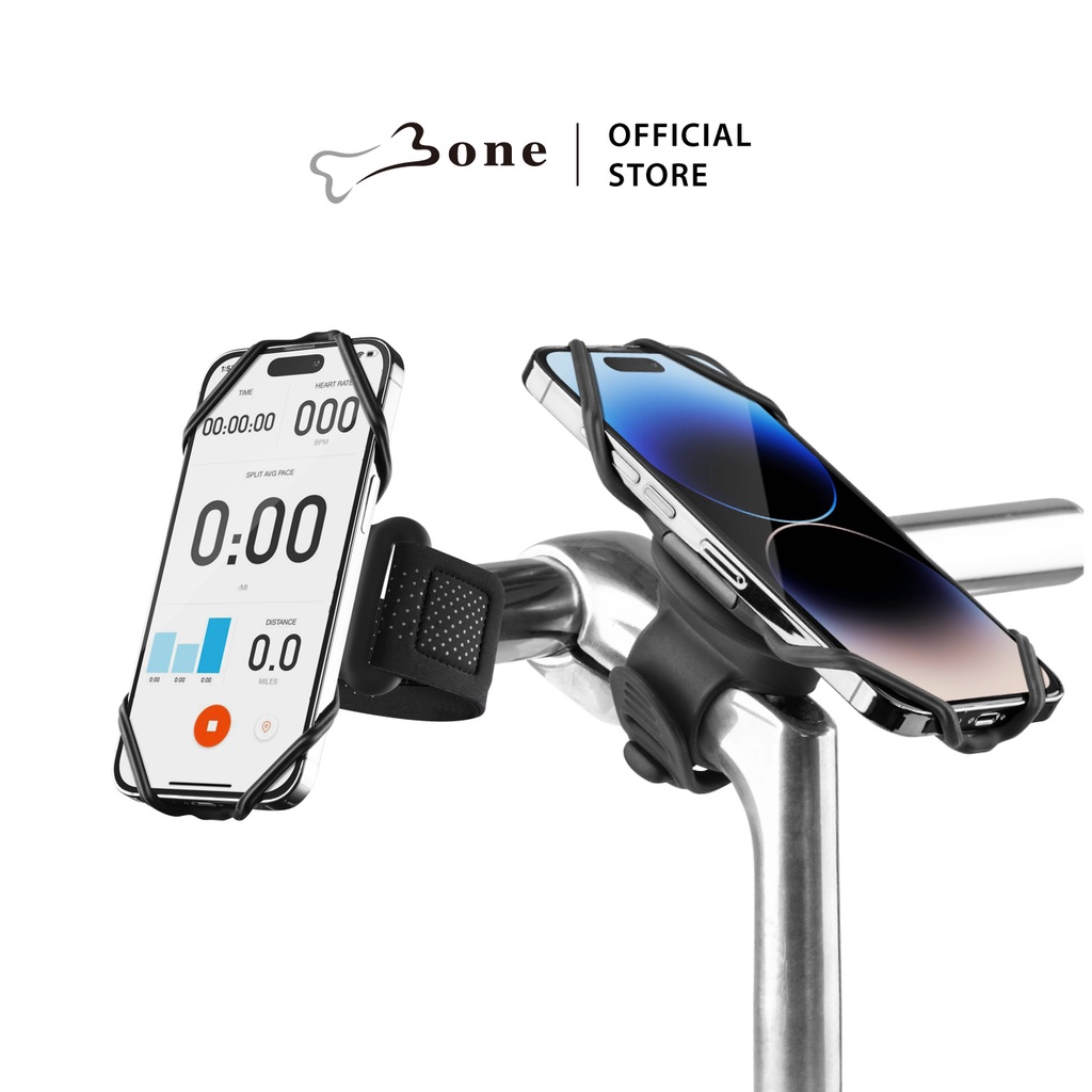 [Bone] Bike+run Tie Connect2:自行車手機支架+跑步臂帶/通用適合 4.7"-7.2" 英寸手