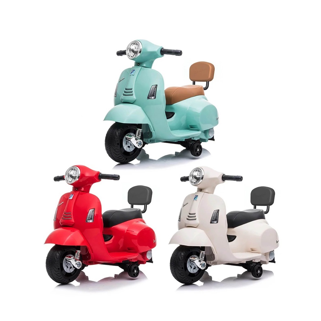 Vespa 偉士牌 迷你電動玩具車(椅背款)(3款可選)