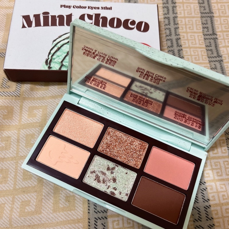 Etude house mint choco巧克力眼影盤 etude house眼影 眼影盤 開架便宜眼影盤