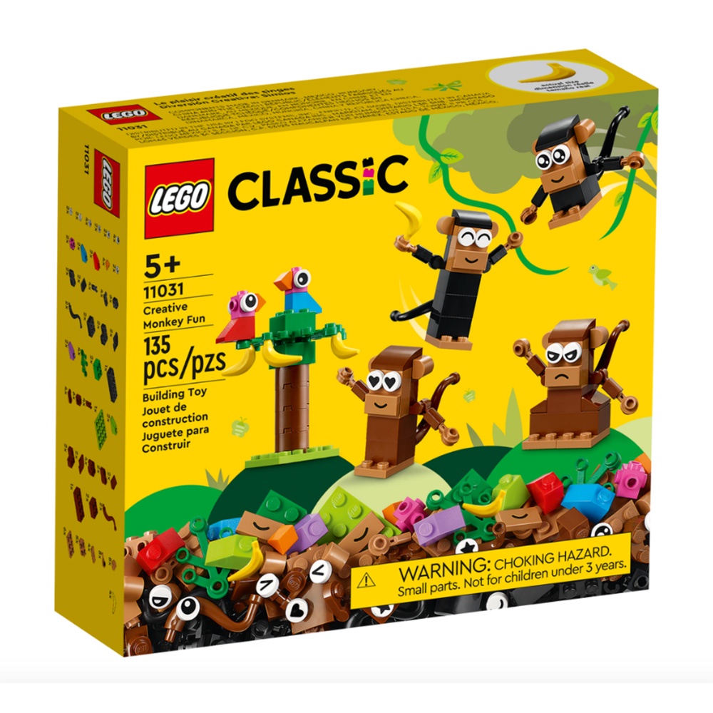 LEGO樂高 Classic系列 創意猴子趣味套裝 LG11031