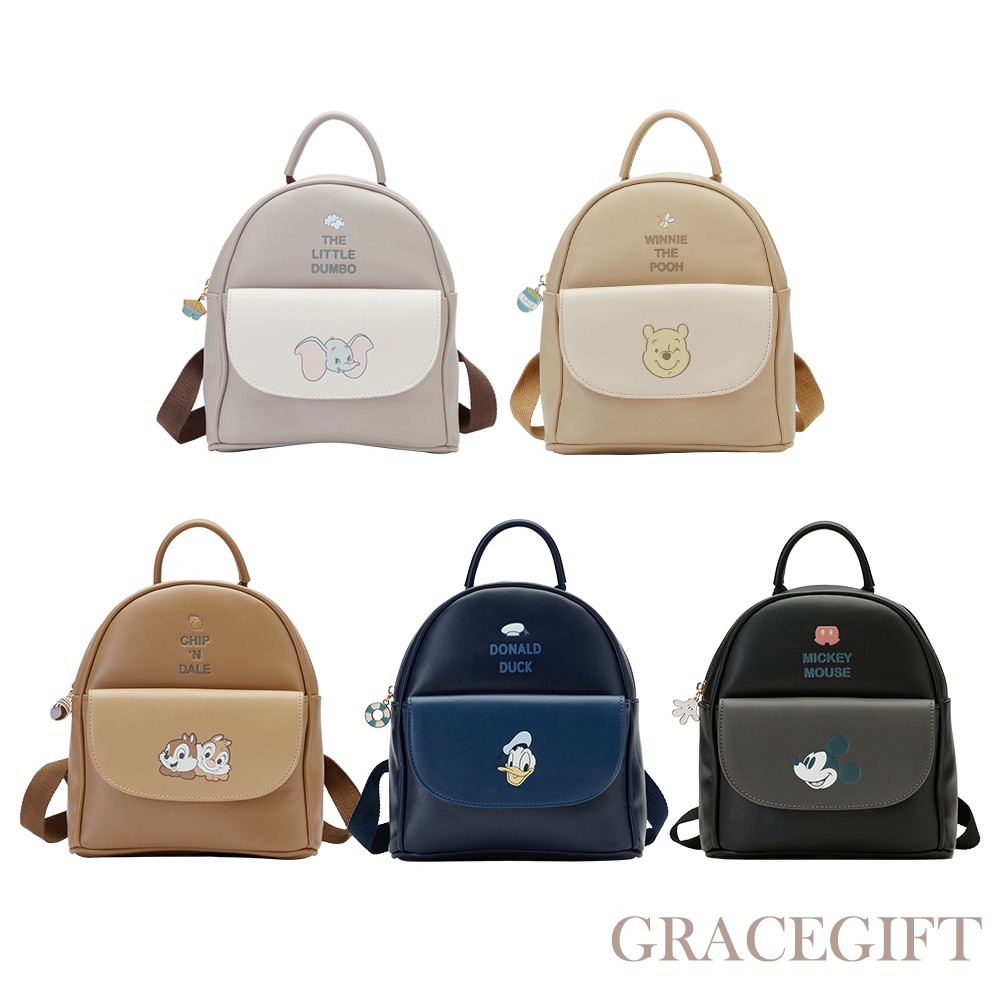 [Grace Gift] 迪士尼米奇/唐老鴨款掀蓋後背包