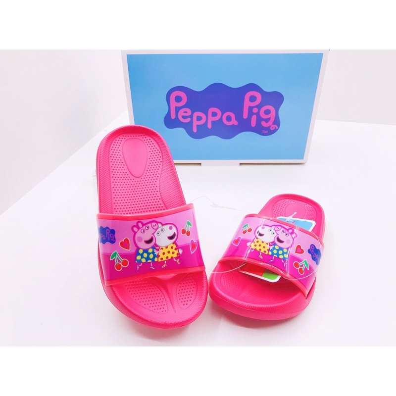 ［附發票 ] 正版授權 Peppa Pig 佩佩豬🐷兒童可碰水拖鞋 兒童女拖鞋🧒耐磨 兩色可選🌈