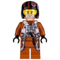 LEGO 樂高 人偶 STARWARS 星際大戰 Poe Dameron 反抗軍 駕駛 波 75102