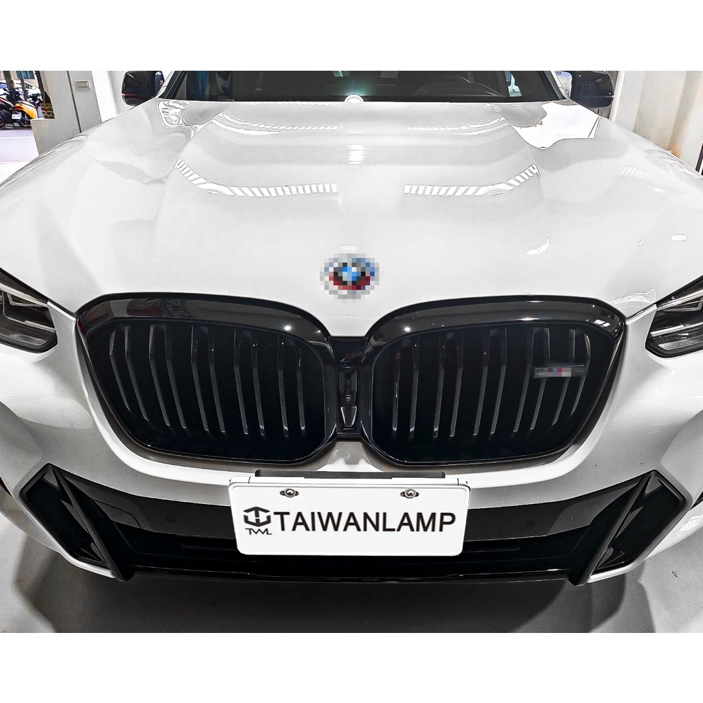 台灣之光 現貨 BMW G01 G02 X3 X4 LCI 小改款專用 X3M LOOK 雙槓雙線亮黑鼻頭 中網 水柵