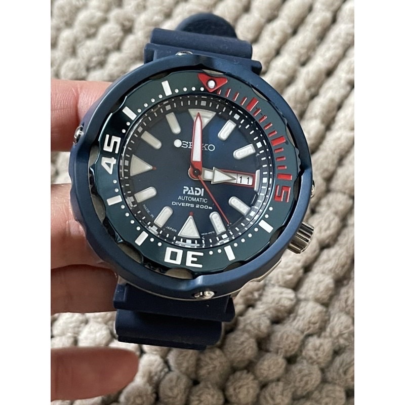 寶島 購入SEIKO  PROSPEX PADI 限量鮪魚罐頭潛水錶 SRPA83J1 聯名機械錶 日本製