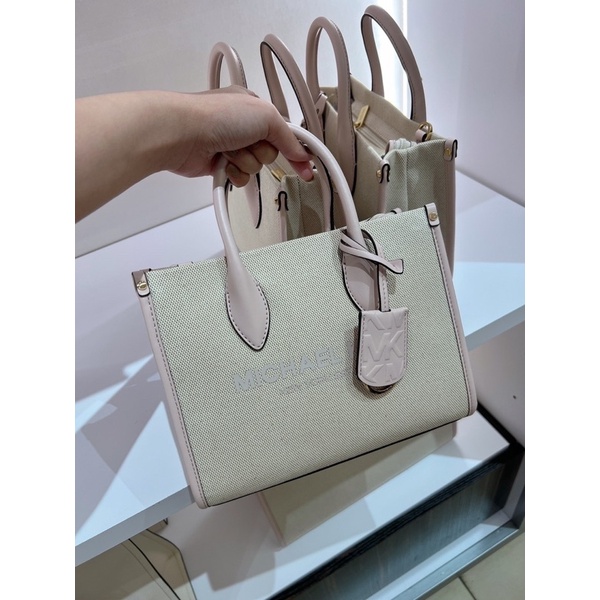 MICHAEL KORS  MK 帆布皮革托特包