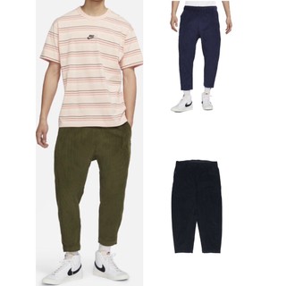 S.G NIKE NSW PANTS DO2324-010-410-326 燈芯絨 抽繩 錐形褲 休閒 九分褲 男款