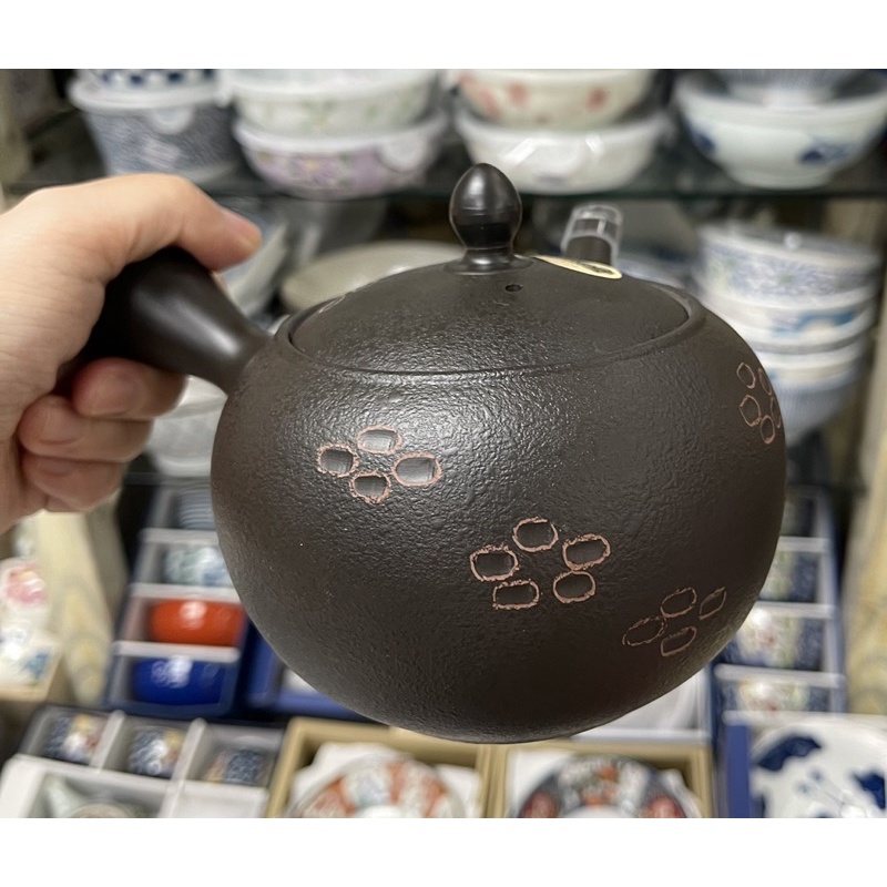 日本製 常滑燒 蜂巢式濾網 圈圈 手工壺 泡茶壺