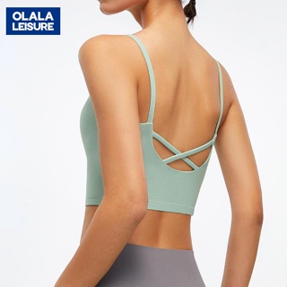 OLALA運動背心女美背內衣瑜伽服健身跑步外穿高強度防震內衣女瑜伽上衣 WX12 LW